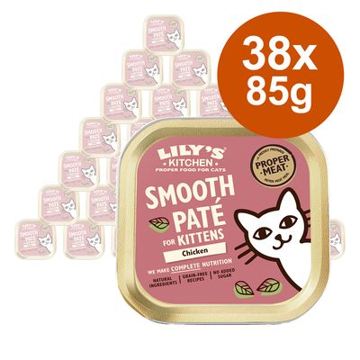 Lily's Kitchen Kitten Smooth Paté Selection Saver Pack 38 x 85g Chicken
