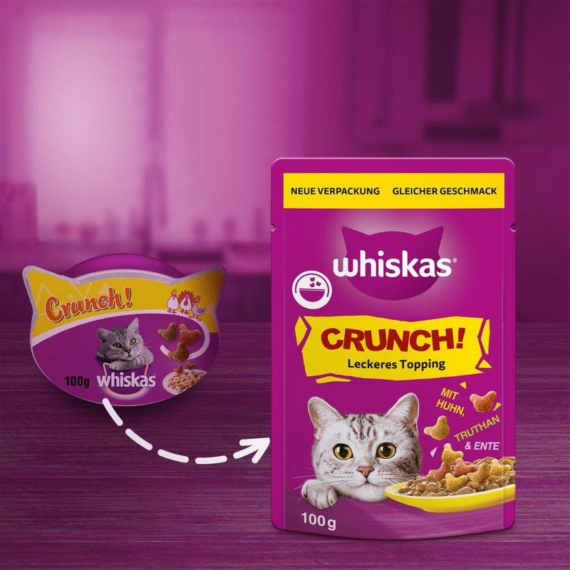 Whiskas Crunch with Chicken, Turkey & Duck 6 x 100g