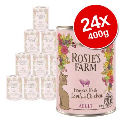Rosie's Farm Adult Saver Pack Cans 24 x 400g Adult Mixed Pack (3 varieties)