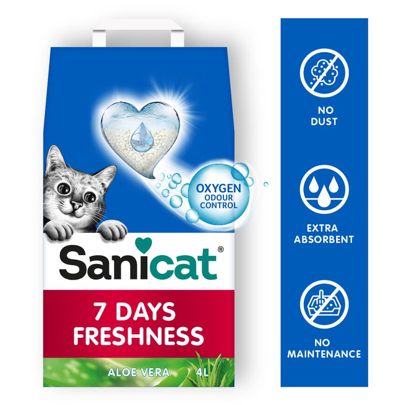 Sanicat 7 Days Freshness Aloe Vera Cat Litter 4l