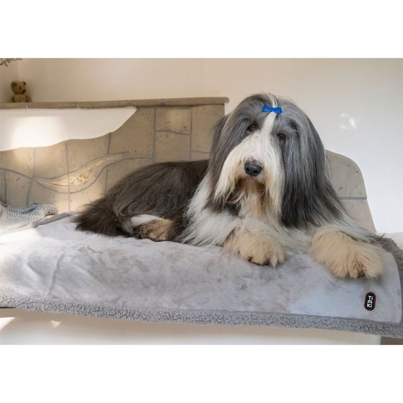 TIAKI Waterproof Dog Blanket - Grey Size S: 73 x 63 cm (L x W)