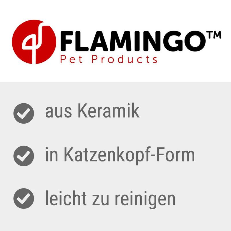 Flamingo Ceramic Bowl Cat Nona 250 ml, Ø 13 cm
