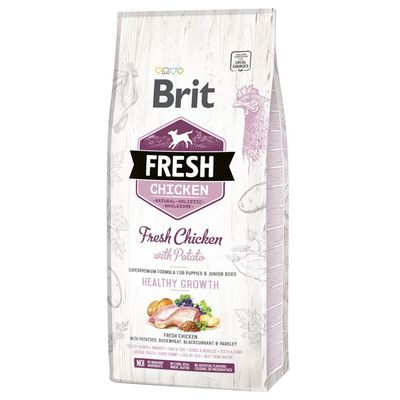 Brit Fresh chicken with potato Puppy Healthy Growth 12kg
