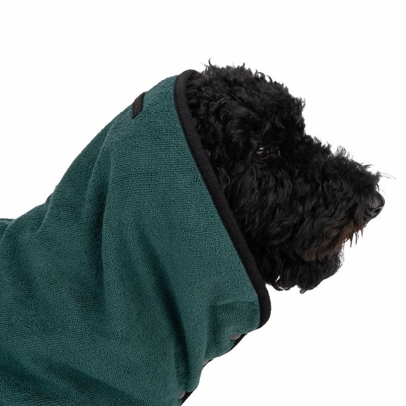 kooa Deluxe Microfibre Dog Bathrobe XS: approx. 25cm Back Length