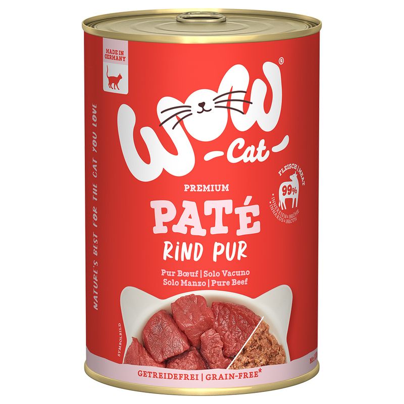 WOW Cat Adult Paté Saver Pack 12 x 400g Chicken & Salmon