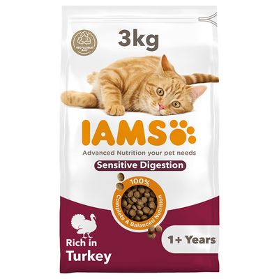 IAMS Advanced Nutrition Sensitive Digestion with Turkey 3kg