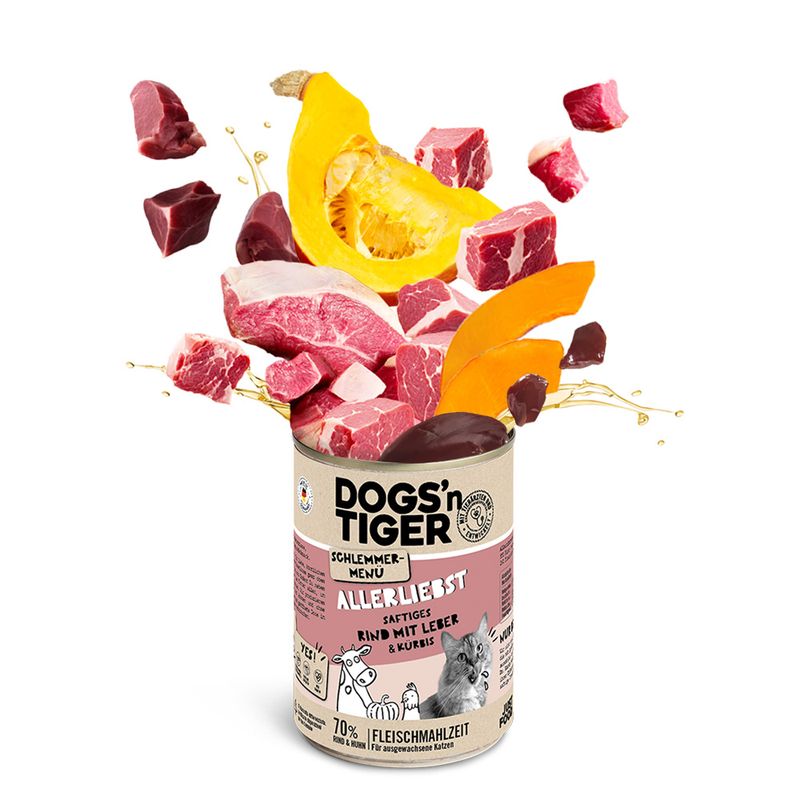 Dogs'n Tiger Gourmet Menu 6 x 400g Chicken with Heart