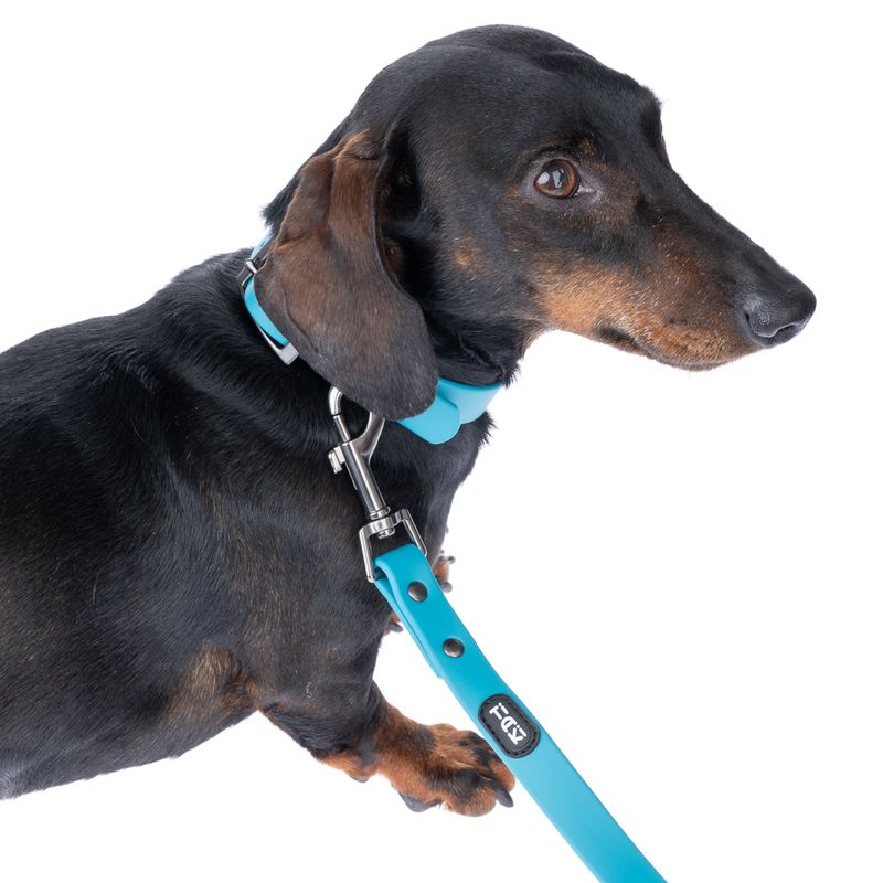 TIAKI Water-repellent PVC leash, blue Length: approx. 200 cm