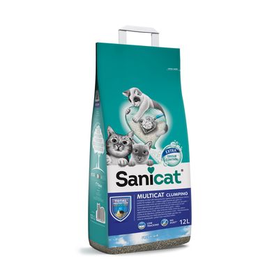 2 x Sanicat Cat Litter - 20% Off! * Natura Activa Corn Cob Clumping (2 x 6l)