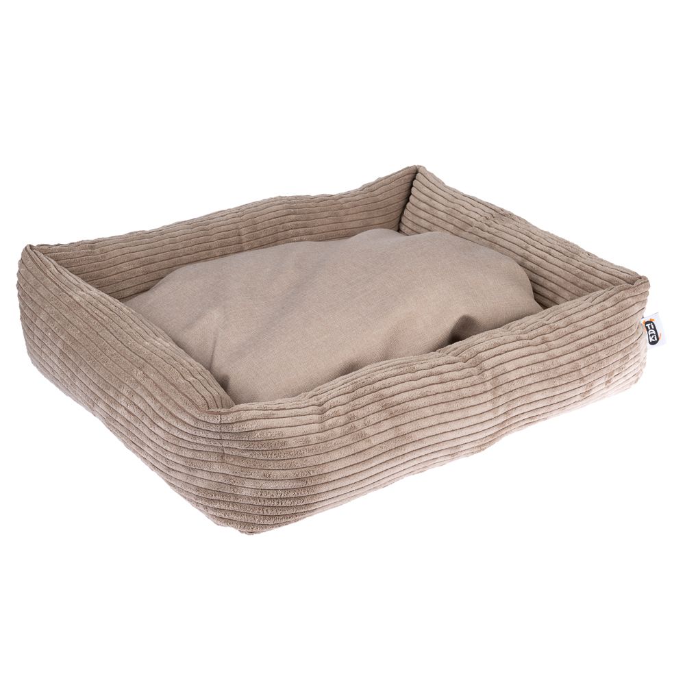 TIAKI Lincoln Cord Dog Bed 65 x 55 x 15 cm (L x W x H)