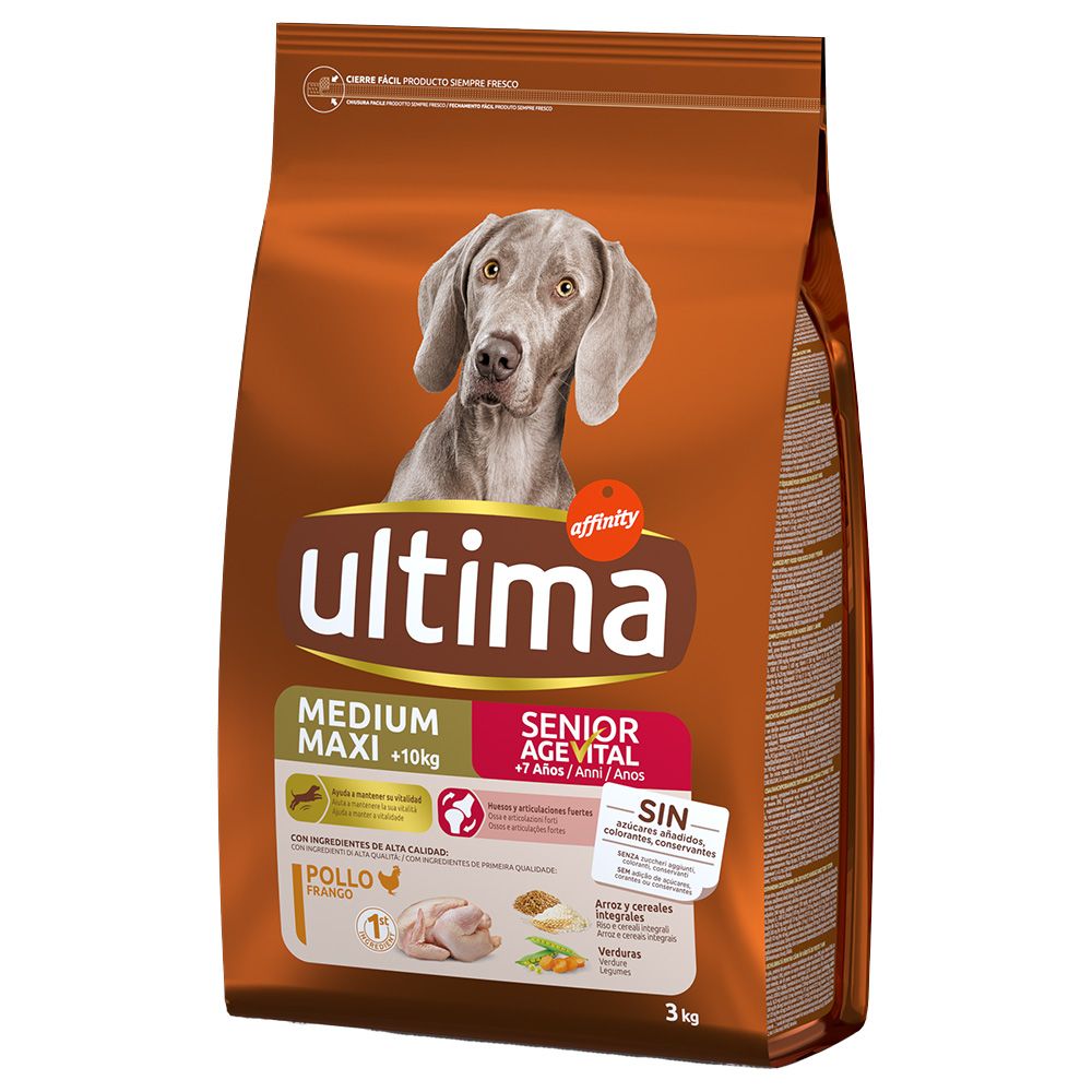 Ultima Medium/Maxi Senior Chicken 6kg (2 x 3kg)