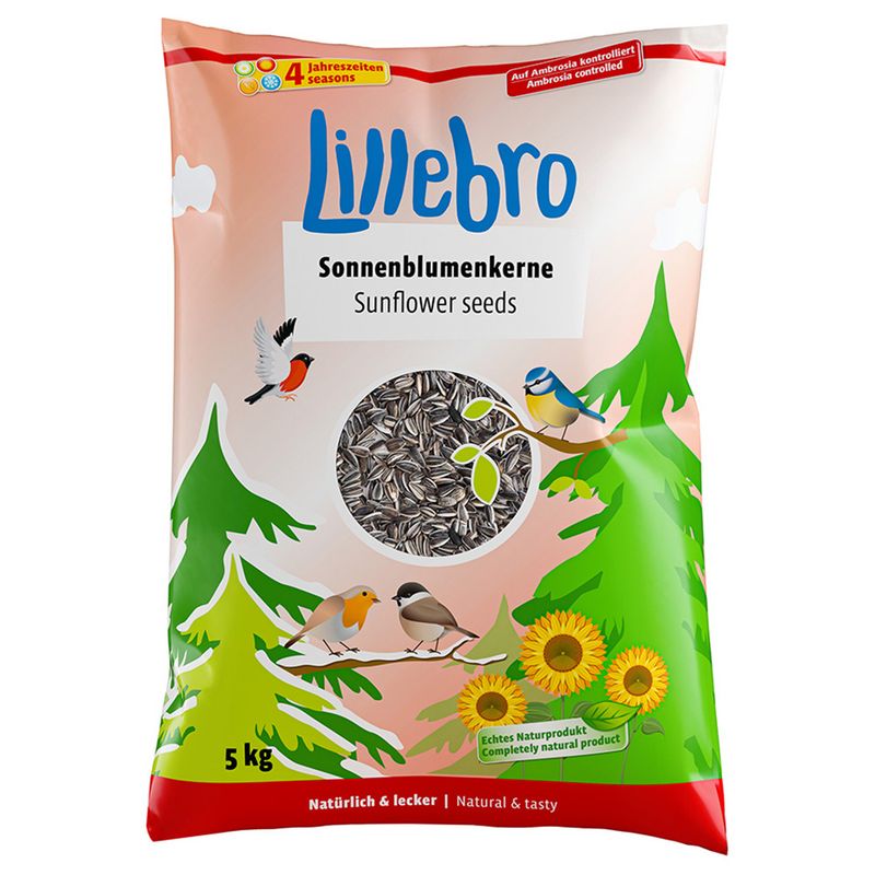 Lillebro Sunflower Seeds for Wild Birds 1kg