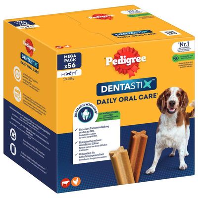 Dental care snack: Pedigree Dentastix for medium-sized dogs (10-25 kg) 5 Sticks