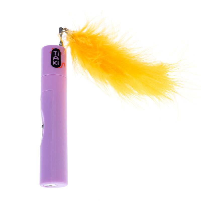 TIAKI Pompom Cat Dangler Toy with LED Pointer 1 Toy