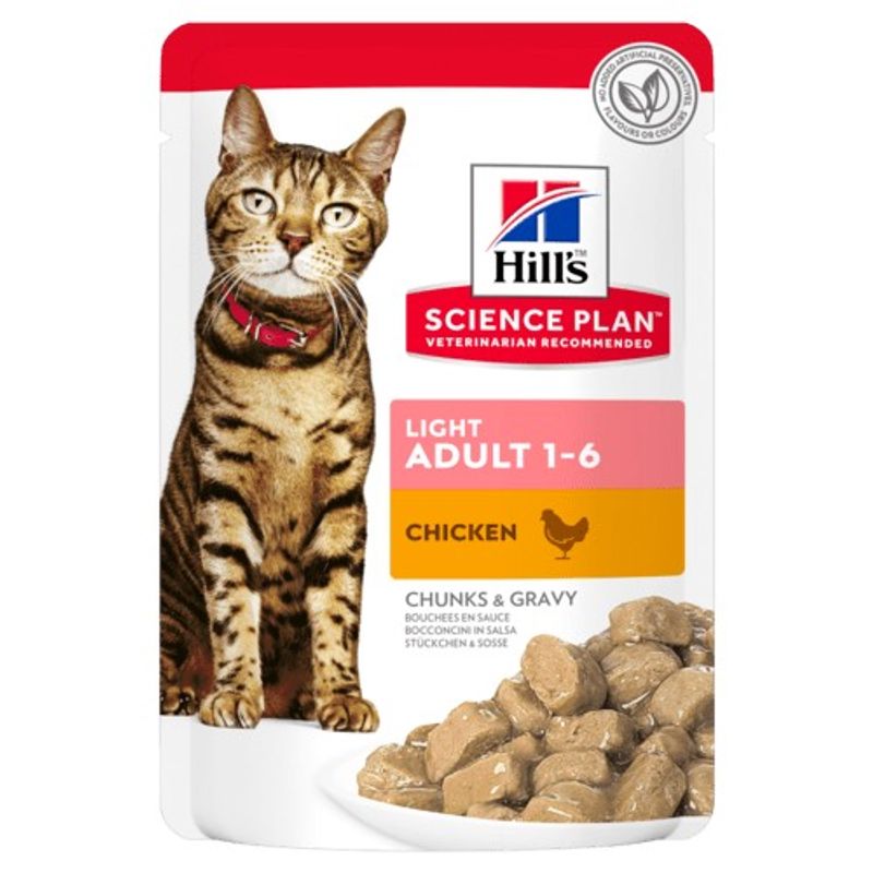 Hill's Science Plan Adult Light Pouches Chicken (12 x 85g)