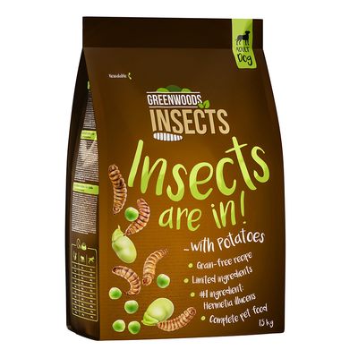 Greenwoods Insects with Potatoes, Peas & Fava Beans 12kg