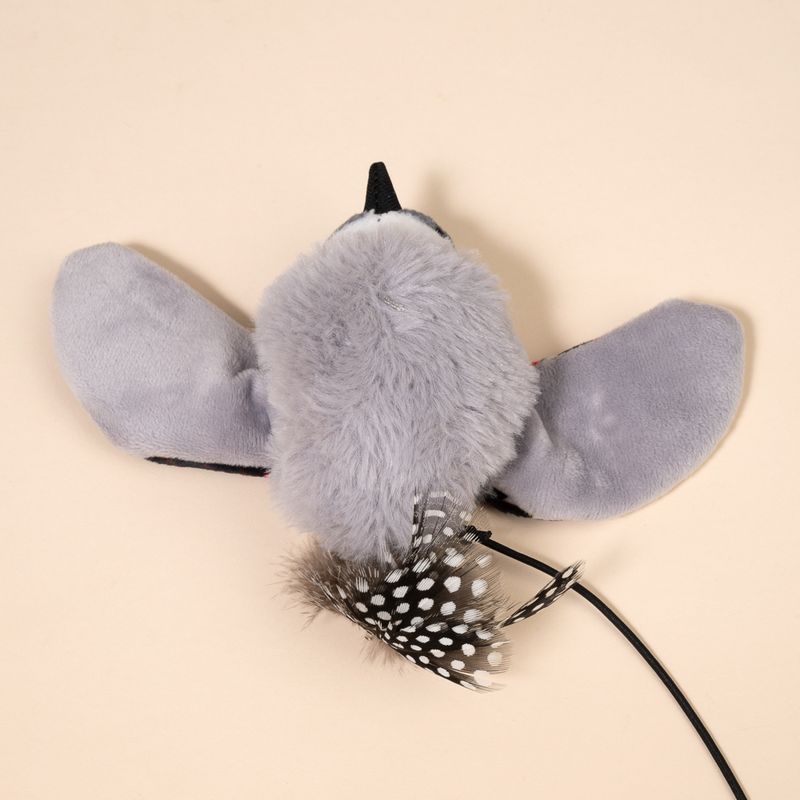 TIAKI Electronic Cat Fishing Rod Wall Runner with Feathers 1 Toy