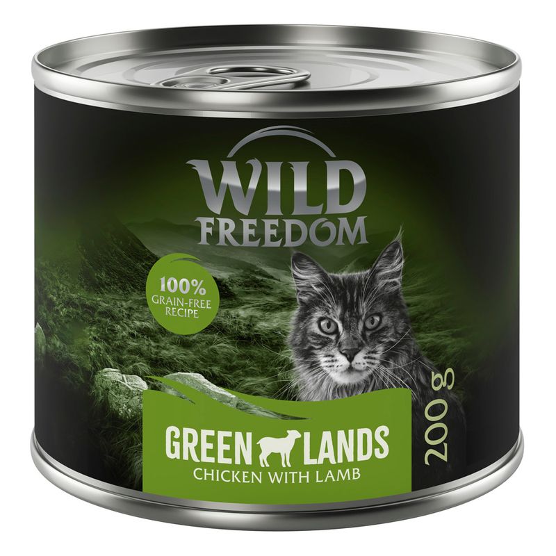 Wild Freedom Adult 6 x 200g Mixed Pack I - Grain-Free (Chicken, Pollock, Lamb, Rabbit, Game)