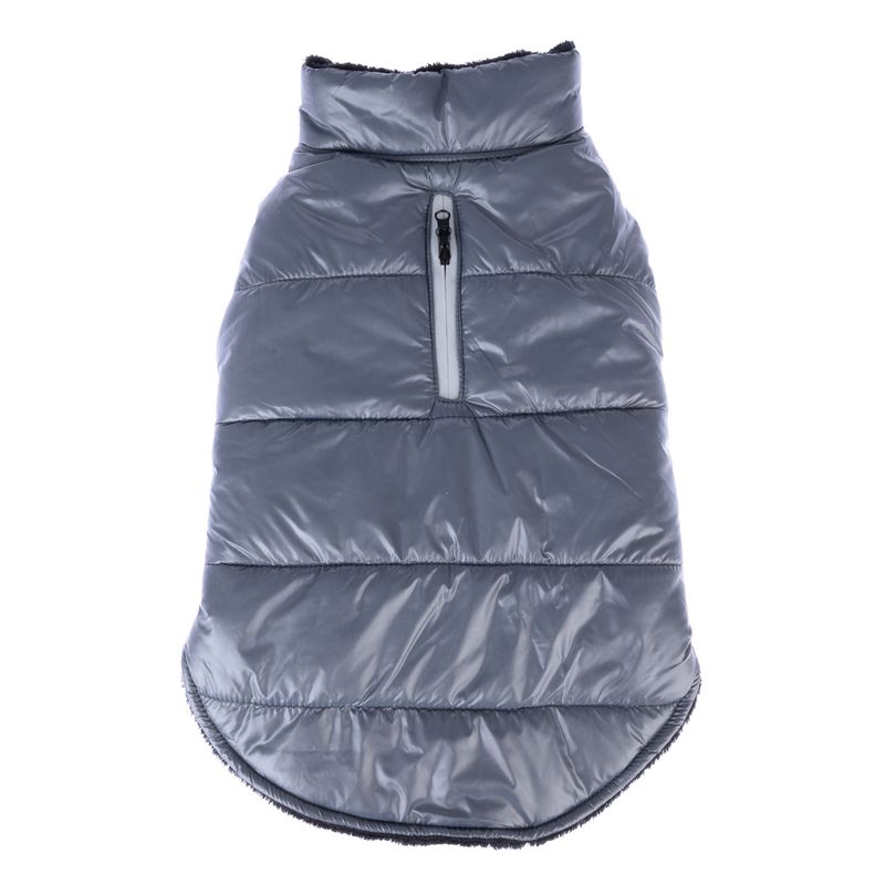 zooplus Basics Dog Coat with Reflective Zip approx. Back Length 30cm