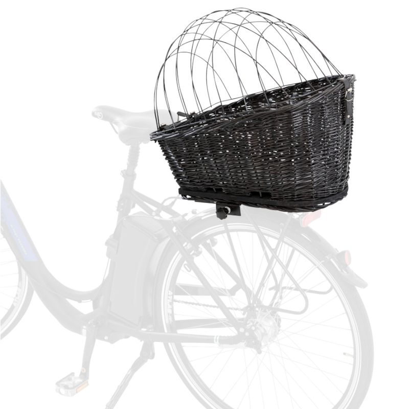 Trixie Rear-Mounted Bicycle Basket - Black 55 x 35 x 49cm (L x W x H)