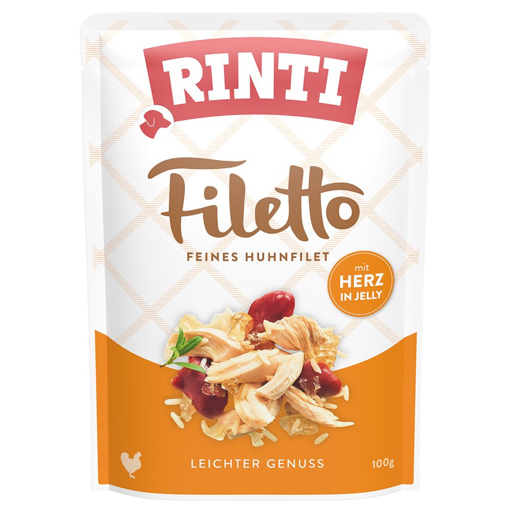 RINTI Filetto Pouch in Jelly Saver Pack 48 x 100g Duck with Vegetables