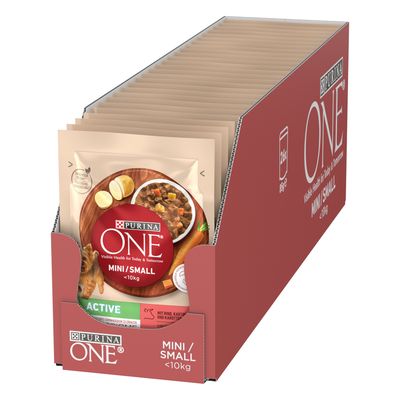 PURINA ONE Mini Active Beef & Carrots 26 x 85g