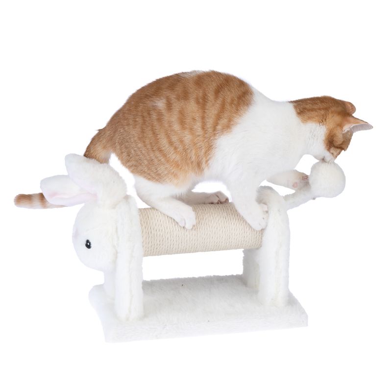 TIAKI Bunny Scratching Post for Cats White