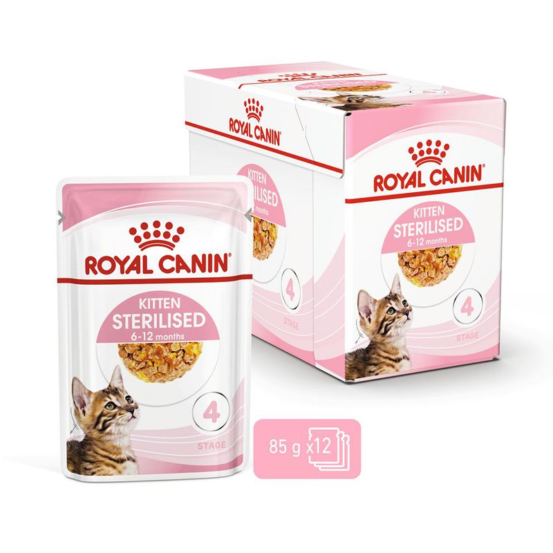 Royal Canin Sterilised Kitten in Jelly 12 x 85g