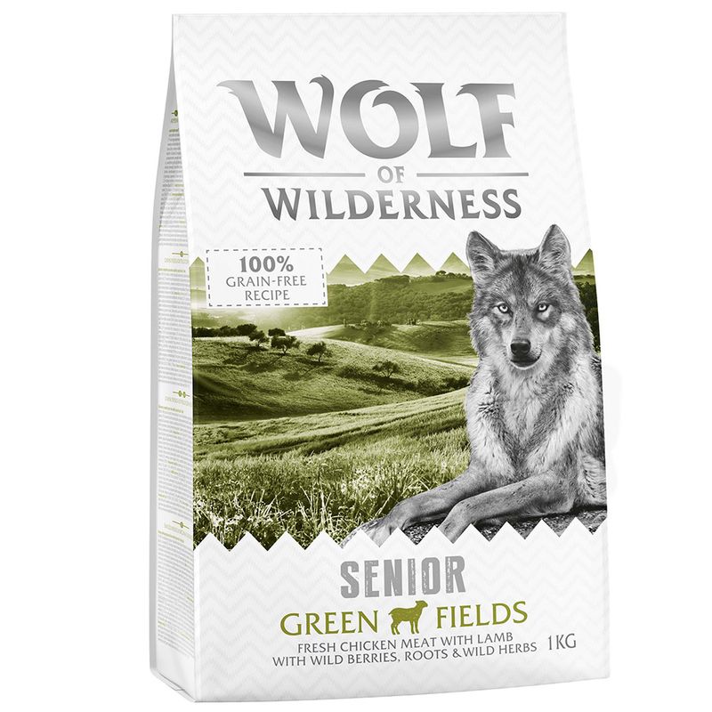 2 x 1kg Wolf of Wilderness Dry Dog Food - Try Now! Adult \