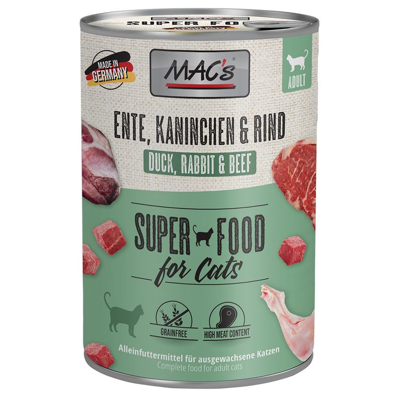 MAC's Cat 6 x 400g Poultry, Beef & Cranberry