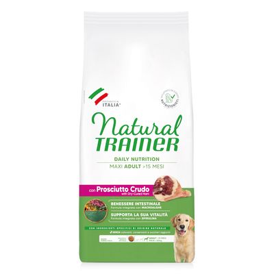 Natural Trainer Adult Maxi with Raw Ham 12 kg
