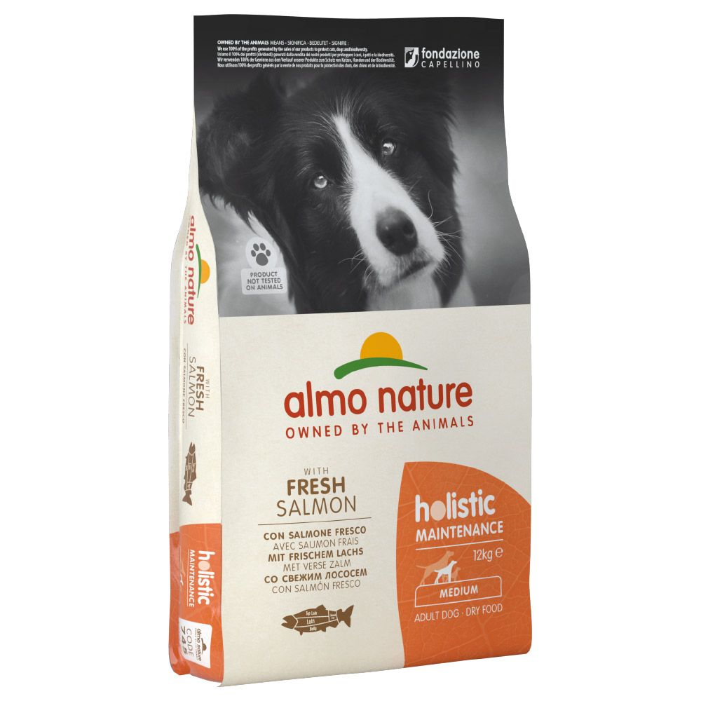 Almo Nature Holistic Medium Adult Dog - Salmon & Rice 12kg