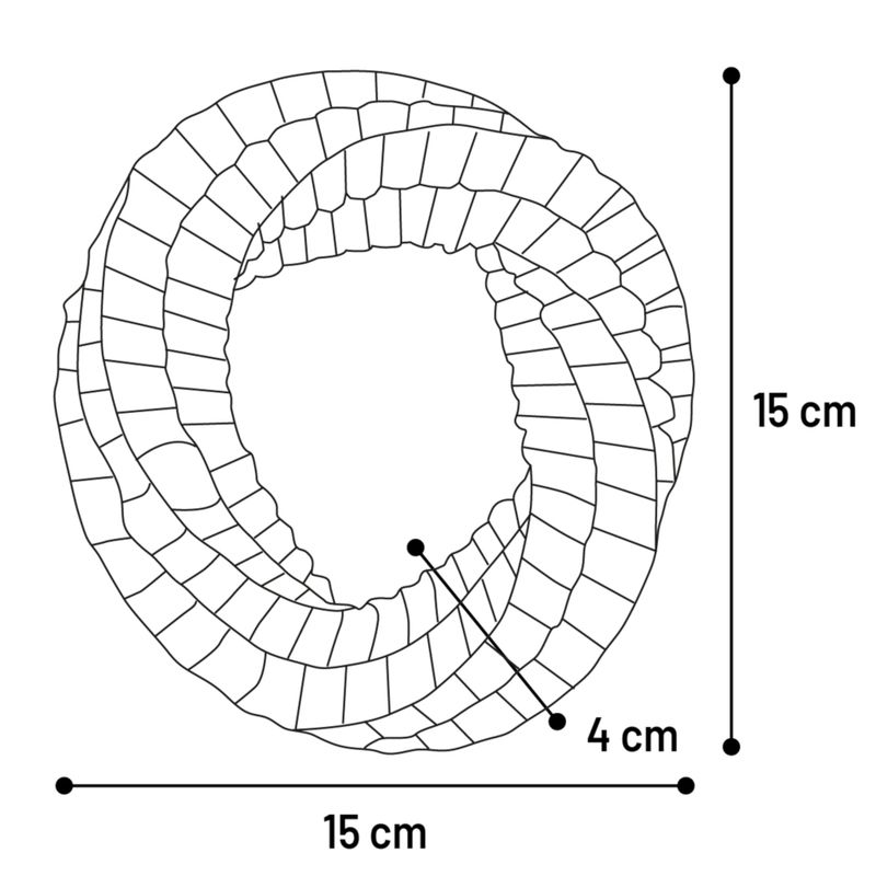 Flamingo Dog Toy Glowa Ring Size S: 13 x 13 x 3.5cm