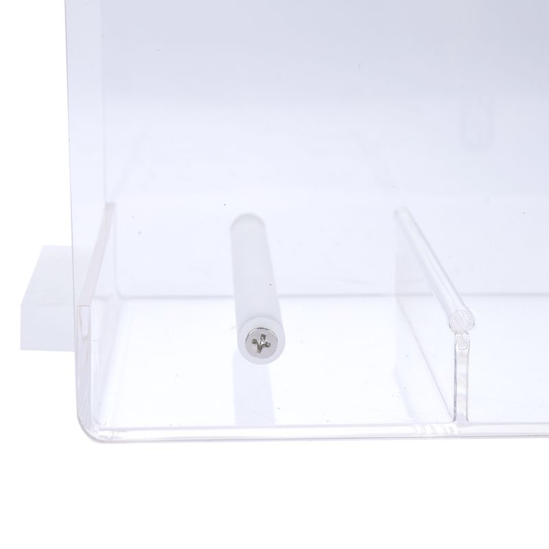 TIAKI No-Mess Acrylic Bird Feeder Size S: 13 x 14 x 13cm (L x W x H)