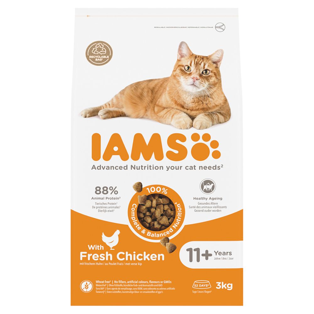 IAMS Advanced Nutrition Senior Cat 11+ with Chicken 3kg