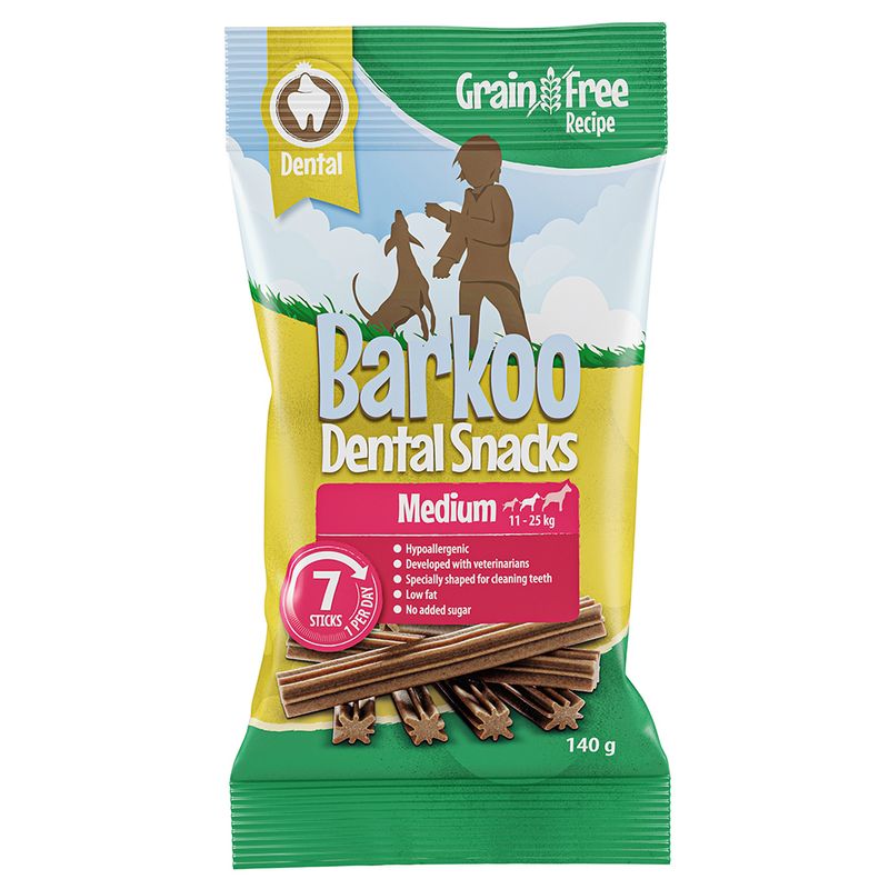 Barkoo Dental Snacks 7 Chews - Grain-Free Mini Dogs (7 Chews – 80g)