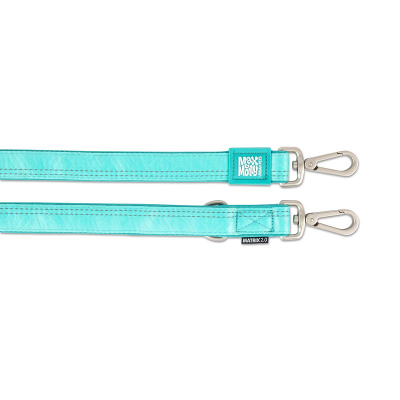 Max & Molly Multifunctional Leash Matrix 2.0 - Turquoise Size S: 200cm long, 20mm wide