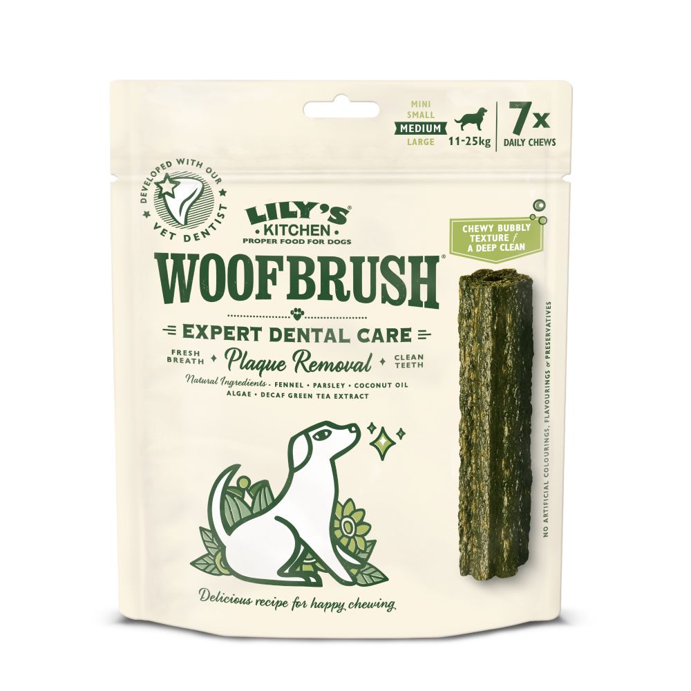 Lily's Kitchen Woofbrush Dental Sticks for Medium Dogs 7 x 28g