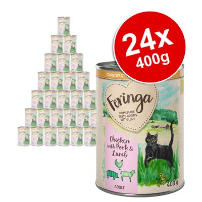 Feringa Country Style Menu Saver Pack 24 x 400g Chicken with Pork & Beef