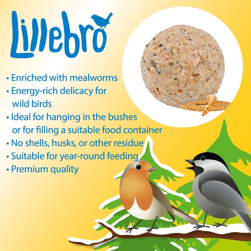 Lillebro Fat Balls with Insects 340g