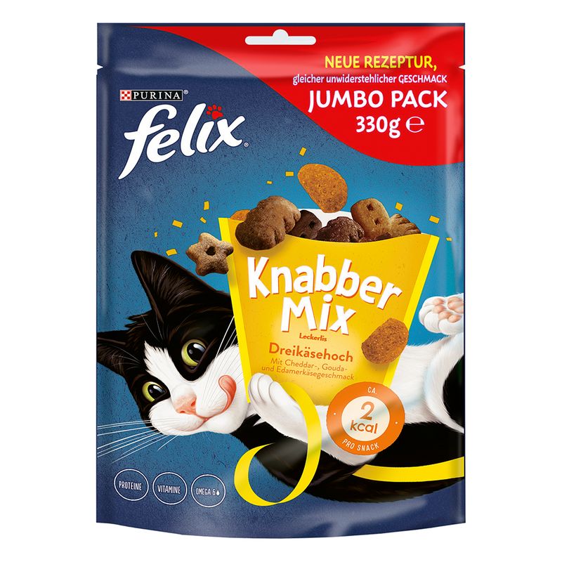 3 x Felix Cat Treats - 2 + 1 Free! * Goody Bag Dairy Delight (3 x 60g)
