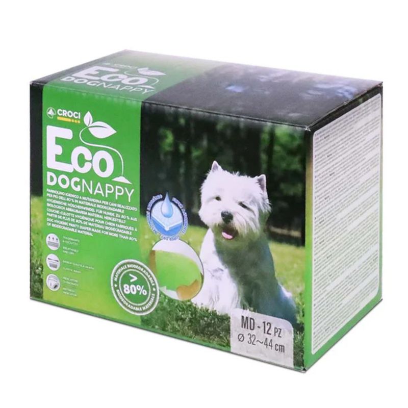 Croci Nappy Eco Dog Nappies Size S: 30 - 39cm, 14 nappies