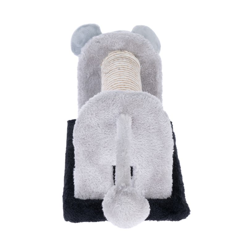 TIAKI mouse scratching post for cats grey / black
