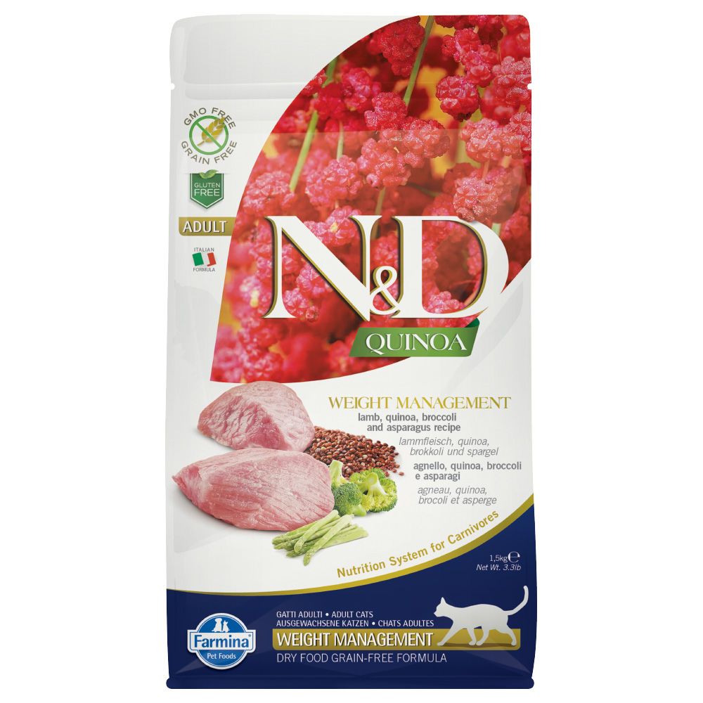 Farmina N&D Adult Quinoa Weight Management Lamb, Quinoa, Broccoli & Asparagus 5 kg