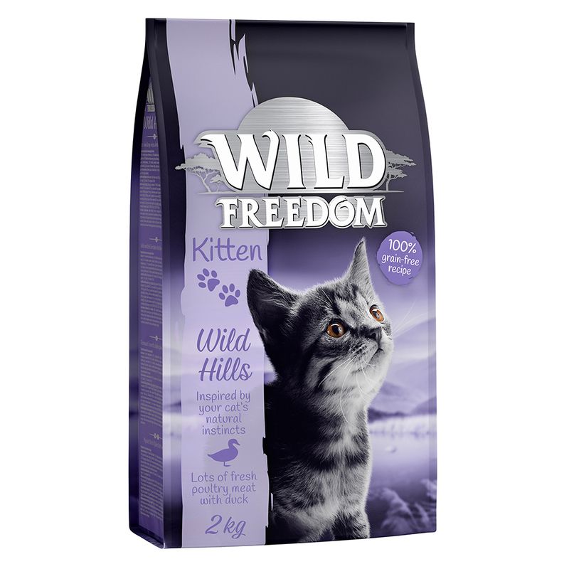 Wild Freedom Grain-Free Dry Cat Food Economy Pack 3 x 2kg Kitten \