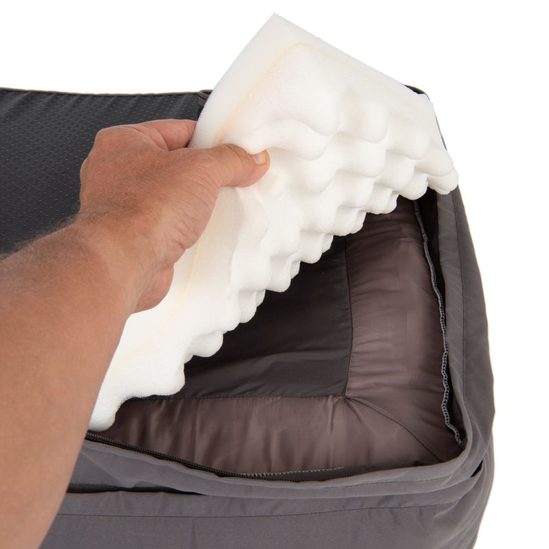 Orthopedic dog sofa grey Replacement cover, dark gray, size L