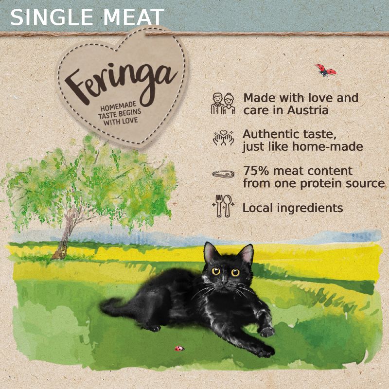Feringa Single Meat Menu 6 x 410g Chicken with Pumpkin & Catnip