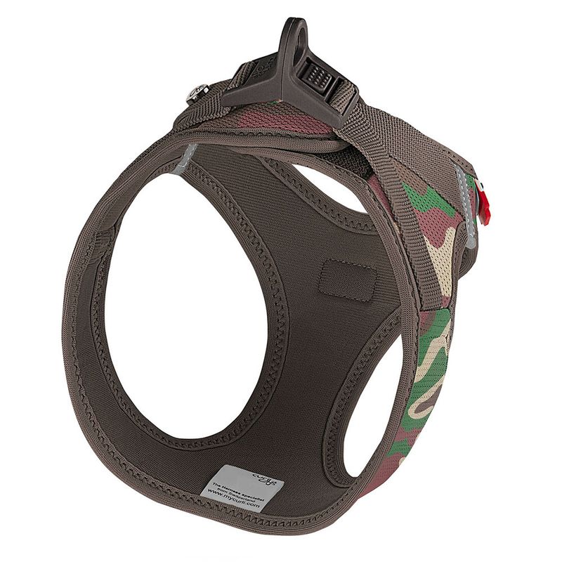 Curli Vest Harness Clasp Air-Mesh, camouflage Size 2XS: Chest measurement 30.2 - 33.8 cm
