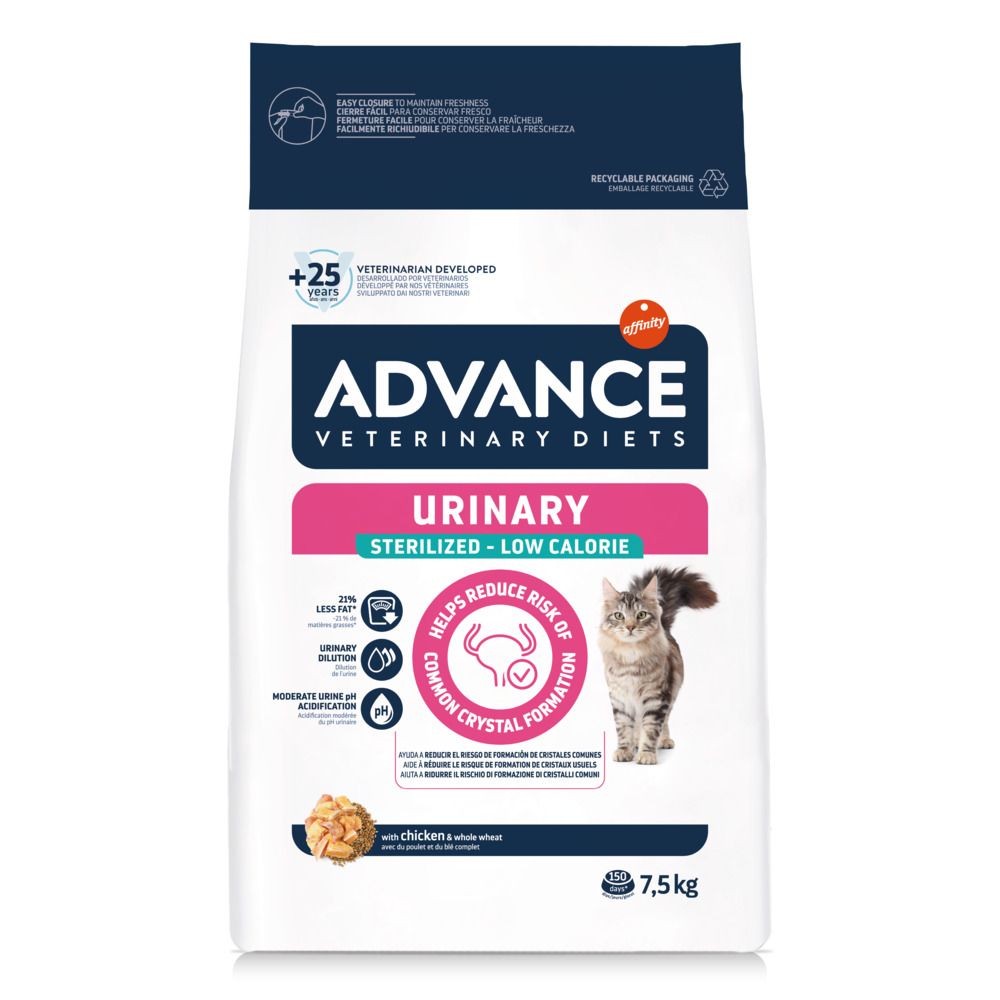 Advance Veterinary Diets Feline Urinary Sterilised Low Calorie 2.5kg