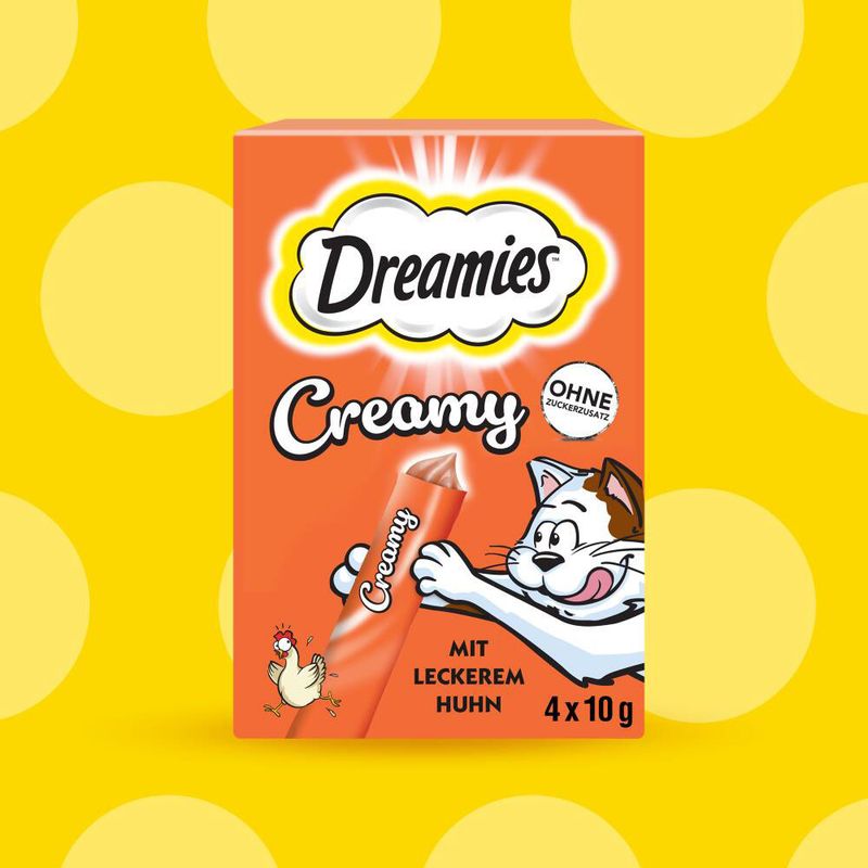 Dreamies Creamy Snacks Chicken (4 x 10g)